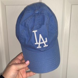 Light Blue LA baseball cap